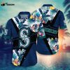 MLB Seattle Mariners Hawaiian Shirt Flower Swing Into Sunset For Fans