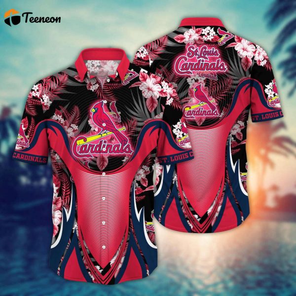 MLB St. Louis Cardinals Hawaiian Shirt Flower Grandstand Glamour For Fans