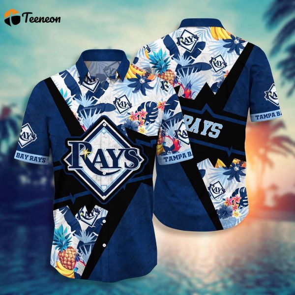 MLB Tampa Bay Rays Hawaiian Shirt Flower Swing Into Sunset For Fans