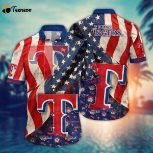 MLB Texas Rangers Hawaiian Shirt Flower Swing into Hawaiianan Chic For Fans