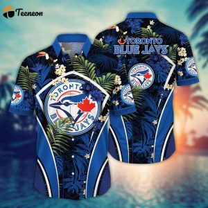 MLB Toronto Blue Jays Hawaiian Shirt Flower Strike A Style Pose For Fans