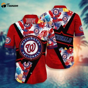 MLB Washington Nationals Hawaiian Shirt Flower Swing Into Sunset For Fans