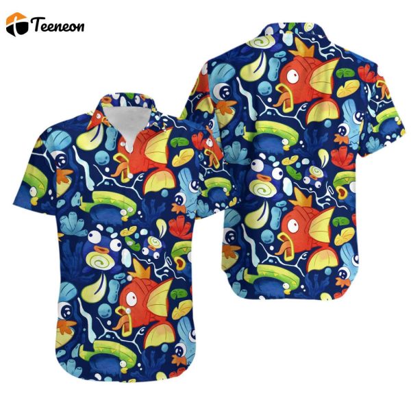 Magikarp Tropical Beach Pokemon Hawaiian Shirt