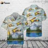 Navy Stearman Biplane Pocket Hawaiian Shirt Gift for Dad Father Days