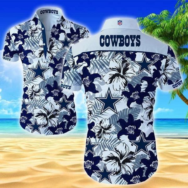 Nfl Dallas Cowboys Floral Hawaiian Shirt