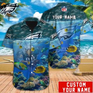 Philadelphia Eagles NFL-Hawaiian Shirt Custom