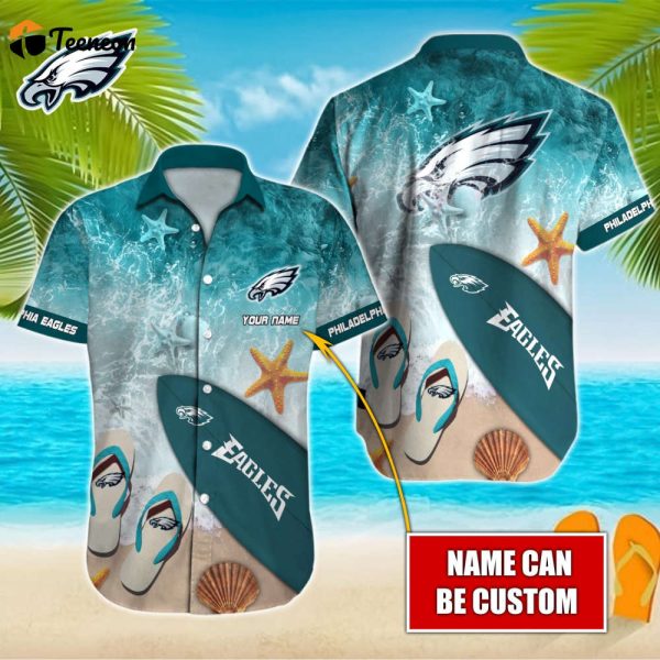 Philadelphia Eagles NFL-Hawaiian Shirt Custom