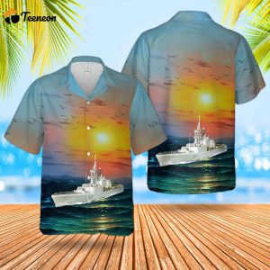 Royal Canadian Navy HMCS Fraser (DDH 233) Hawaiian Shirt Gift for Dad Father Days