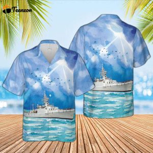 Royal Canadian Navy HMCS Qu’Appelle (DDE 264) Hawaiian Shirt Gift for Dad Father Days