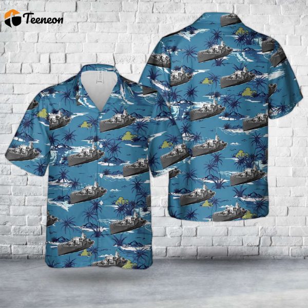 Royal Canadian Navy HMCS Sackville K181 Flower-class corvette Hawaiian Shirt Gift for Dad Father Days