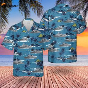 Royal Canadian Navy HMCS St. John’s FFH 340 Hawaiian Shirt Gift for Dad Father Days