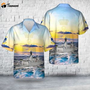 Royal Danish Navy HDMS Niels Juel (F354) Hawaiian Shirt Gift for Dad Father Days