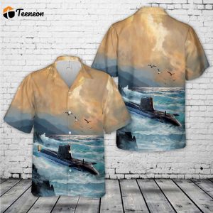 Royal Navy Astute-class submarine Hawaiian Shirt Gift for Dad Father Days