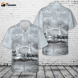 Royal Navy HMS Cardiff (D58) Hawaiian Shirt Gift for Dad Father Days