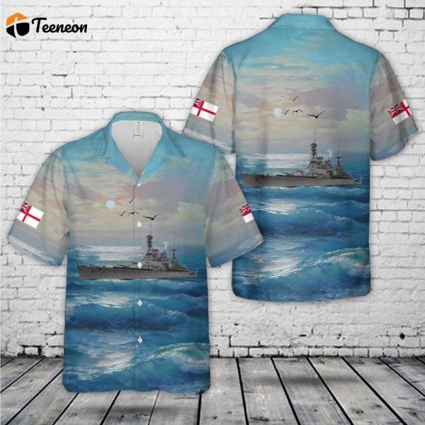 Royal Navy HMS Renown (1916) Hawaiian Shirt Gift for Dad Father Days