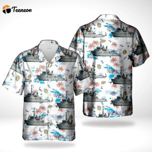 Royal New Zealand Navy RNZN HMNZS Manawanui A09 Hawaiian Shirt Gift for Dad Father Days