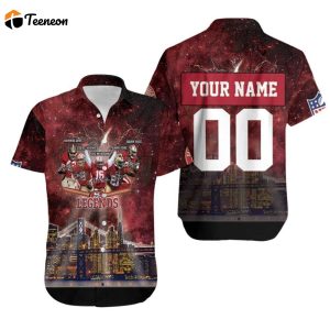 San Francisco 49Ers City Night Light Galaxy Signed 3D Personalized Hawaiian Shirt