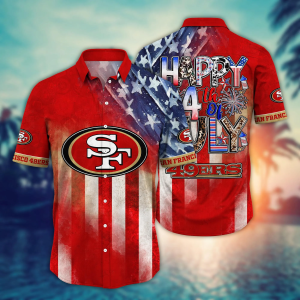 San Francisco 49ers NFL Hawaii Shirt Independence Day