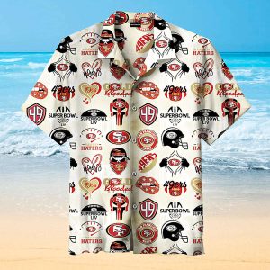 San Francisco 49ers Print Short Sleeve Hawaiian Shirt