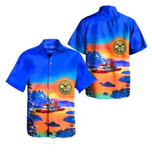 San Francisco Fire Department (SFFD) St. Francis Fireboat Hawaiian Shirt