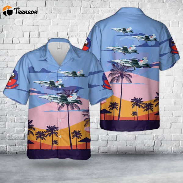 Shop Now: US Navy EA-18G Patriots Hawaiian Shirt Gift for Dad – Father s Day Special!