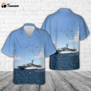 Slovenian Navy Super Dvora Mk II Ankaran Hawaiian Shirt Gift for Dad Father Days