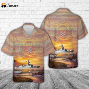 Spanish Navy Armada Espanola frigate Alvaro de Bazan (F-101) Hawaiian Shirt Gift for Dad Father Days