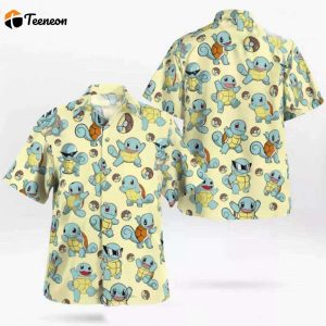 Squirtle Hawaiian Pattern Hawaii Shirt