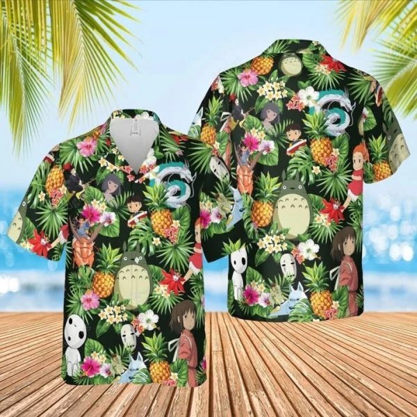 Studio Ghibli Hawaiian Shirt Summer Beach Outfit