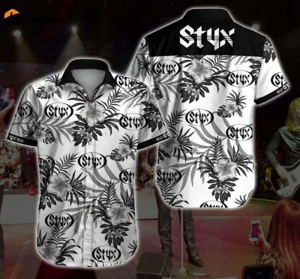 Styx Rock Floral Hawaiian Shirt For Men Women