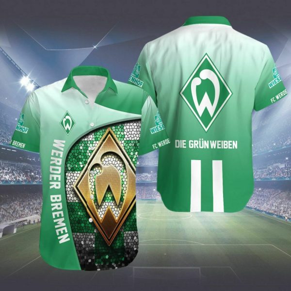 Sv Werr Bremen Die Grun Weiben Hawaiian Shirt Gift For Men And Women