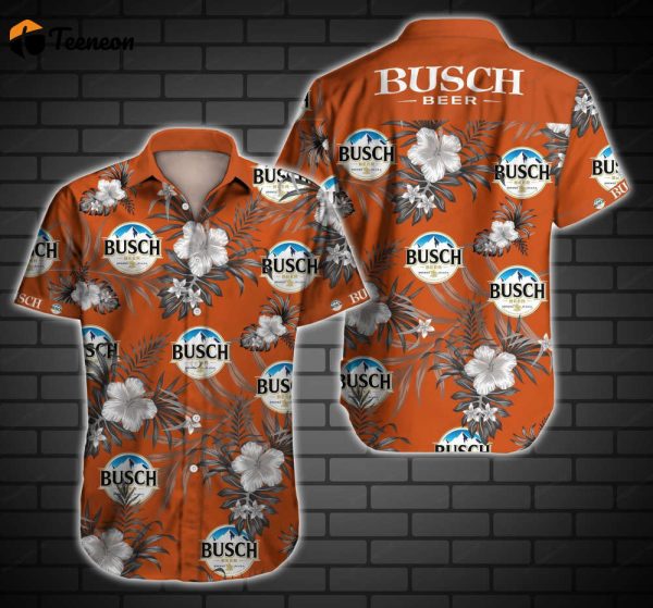 Tlmus Busch Beer Tropical Hawaiian Shirt For Men Women