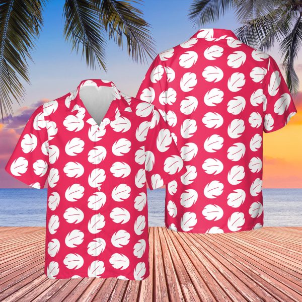 Tropical Leaf Symbol Pattern Hawaiian Shirt