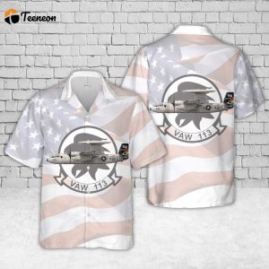 U.S Navy VAW-113 Black Eagles E-2C Hawaiian Shirt Gift for Dad Father Days