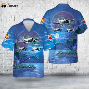 U.S. Navy Douglas AD-6 Skyraider (BuNo 139776) of Attack Squadron 15 (VA-15) “Valions” Hawaiian Shirt Gift for Dad Father Days