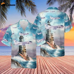 US Navy A-7E Corsair II Of  VA-15 Hawaiian Shirt Gift for Dad Father Days