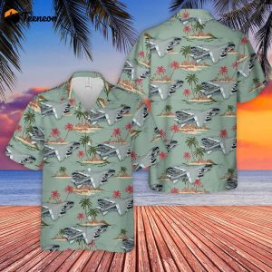 US Navy A-7E Corsair II Of VA-93 Ravens Hawaiian Shirt Gift for Dad Father Days