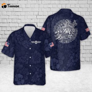 US Navy AE Hawaiian Shirt Gift for Dad Father Days