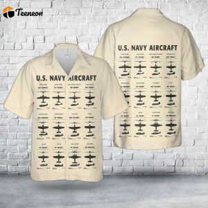 US Navy Aircraft In WWII Hawaiian Shirt Gift for Dad Father Days