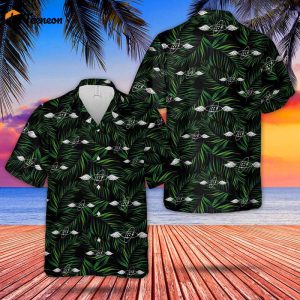 US Navy Aviation Electronics Technician Hawaiian Shirt Gift for Dad Father Days