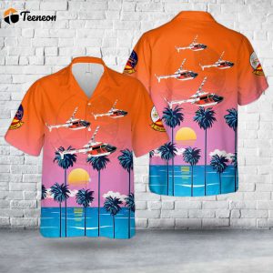 US Navy Bell TH-57C Sea Ranger Helicopter Training Squadron EIGHT (HT-8) Eightballers Hawaiian Shirt Gift for Dad Father Days