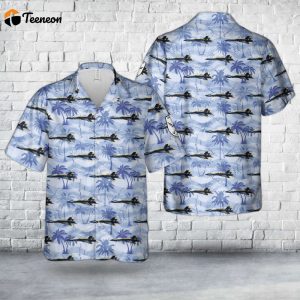 US Navy Blue Angels #4 F/A-18 Hawaiian Shirt Gift for Dad Father Days