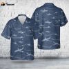 US Navy Boeing P-8A Poseidon Silhouettes Hawaiian Shirt Gift for Dad Father Days