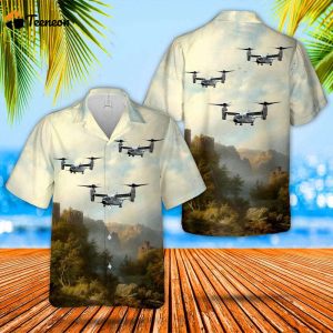 US Navy CMV-22B Osprey Hawaiian Shirt Gift for Dad Father Days