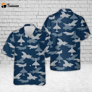 US Navy Douglas A-4 Skyhawk Aircraft Silhouettes Hawaiian Shirt Gift for Dad Father Days