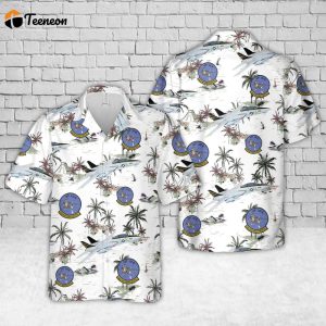 US Navy F-14A Tomcat aircraft of Fighter Squadron 124 (VF-124) “Gunfighters” Hawaiian Shirt Gift for Dad Father Days