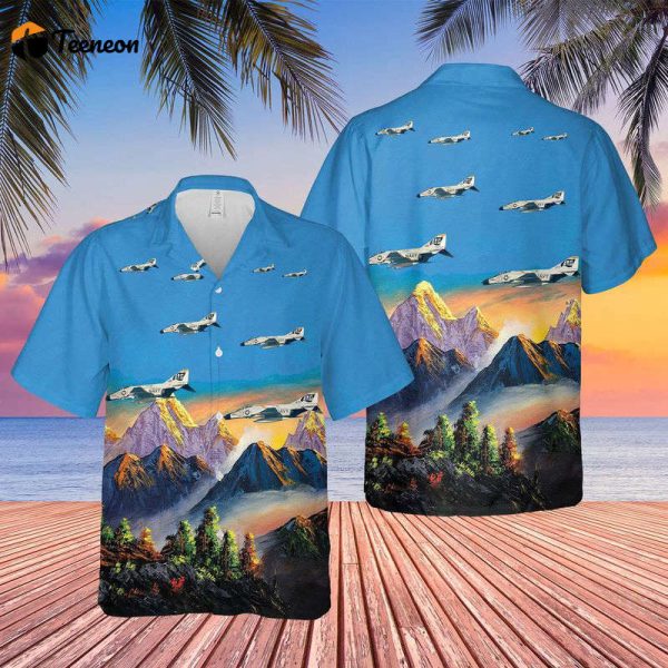 US Navy F-4Bs of VF-84 Jolly Rogers Hawaiian Shirt Gift for Dad Father Days