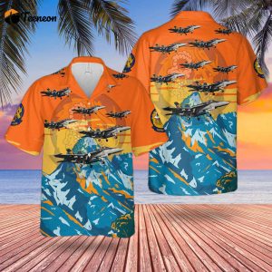 US Navy F/A-18 Hornet Of Strike Fighter Squadron 192 (VFA-192) “Golden Dragons” Hawaiian Shirt Gift for Dad Father Days