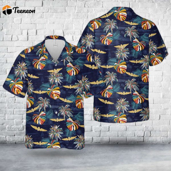 US Navy Flight Surgeon Badge Hawaiian Shirt Gift for Dad Father Days