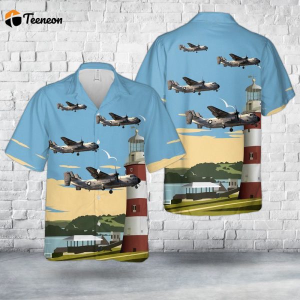 US Navy Grumman C-2A Greyhound Of VR-24 Hawaiian Shirt Gift for Dad Father Days